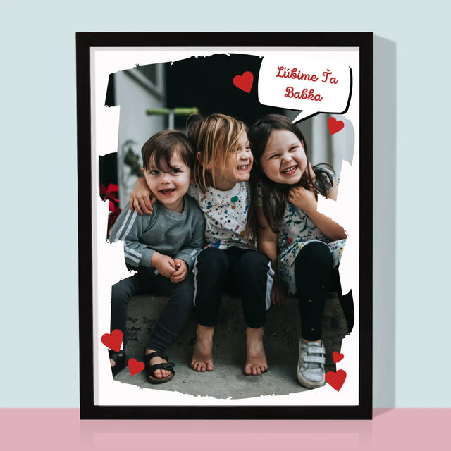 Fotografia A Podpis: Pre Milovanú Babku - Zarámováná Tlač 30X40 (Vertikálne)