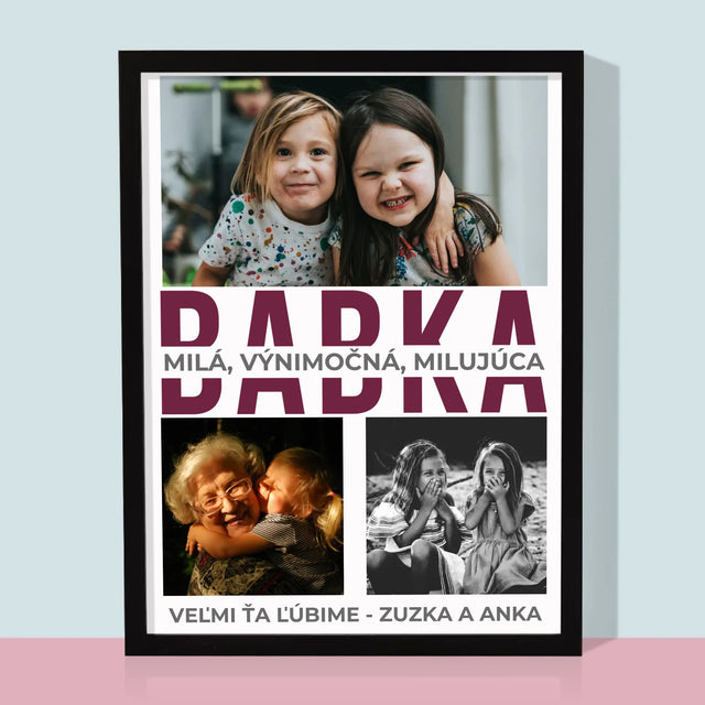 Fotokoláž: Babka Charakterové Vlastnosti - Zarámováná Tlač 30X40 (Vertikálne)