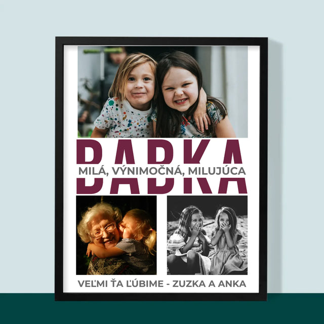 Fotokoláž: Babka Charakterové Vlastnosti - Zarámováná Tlač 30X40 (Vertikálne)