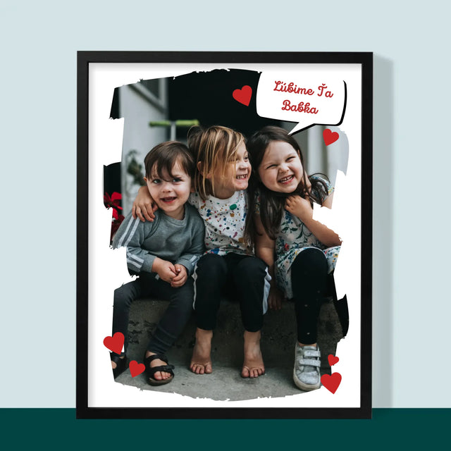 Fotografia A Podpis: Pre Milovanú Babku - Zarámováná Tlač 30X40 (Vertikálne)