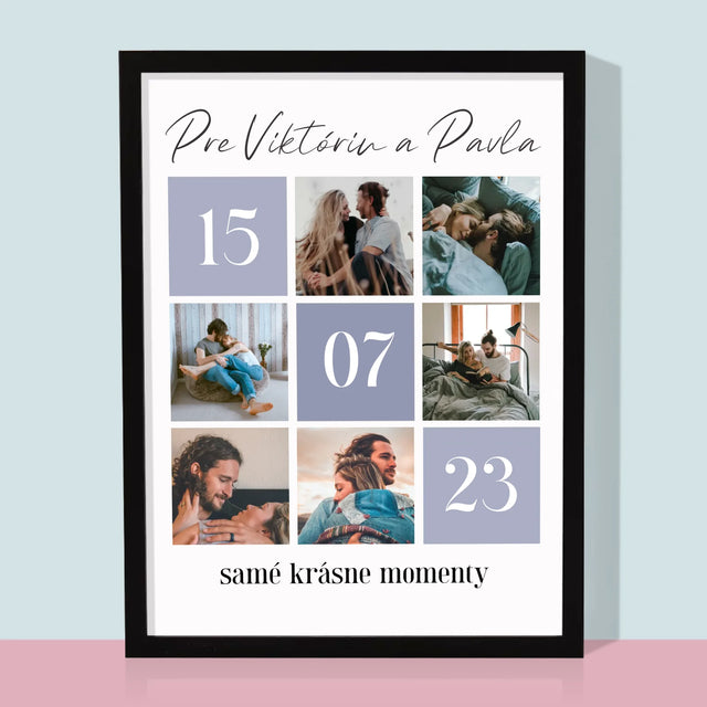 Fotokoláž: Najlepšie Momenty - Zarámováná Tlač 30X40 (Vertikálne)
