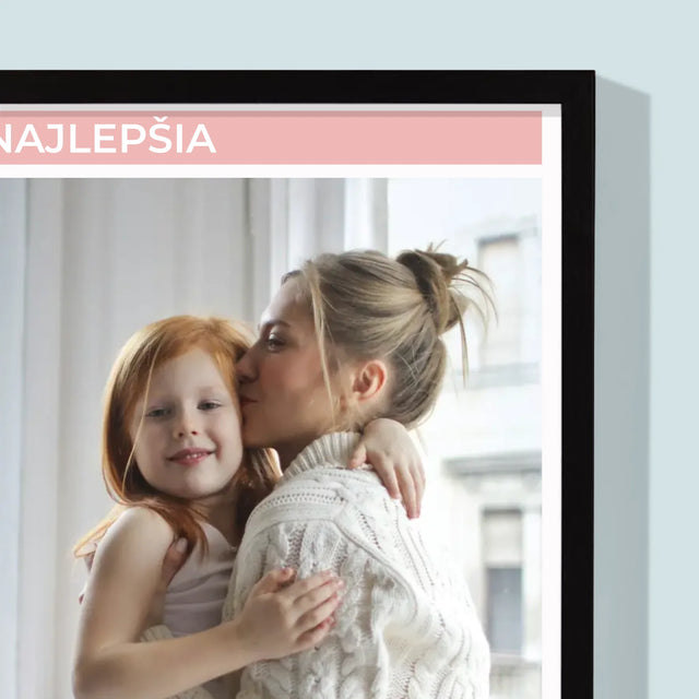 Fotokoláž: Najlepšia Mama Koláž - Zarámováná Tlač 30X40 (Vertikálne)
