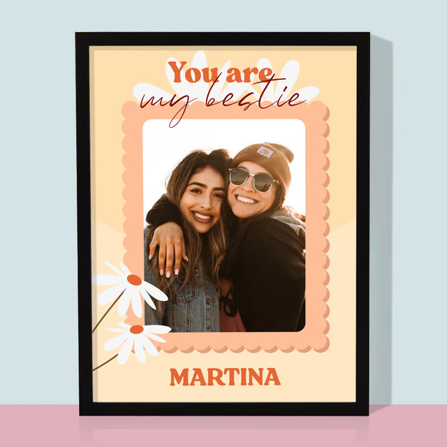 Fotokoláž: Fotografia Besties - Zarámováná Tlač 30X40 (Vertikálne)