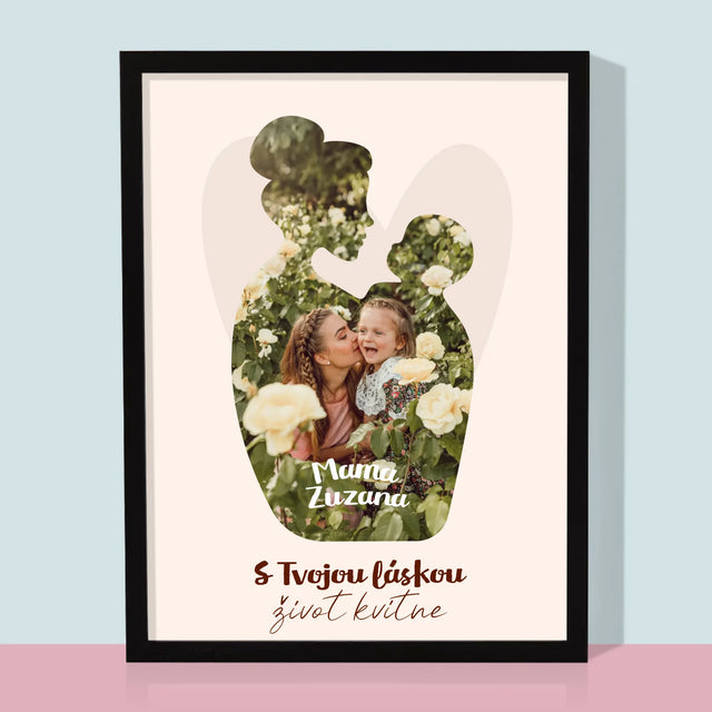 Tvar Z Fotografií: Tvoja Láska - Zarámováná Tlač 30X40 (Vertikálne)