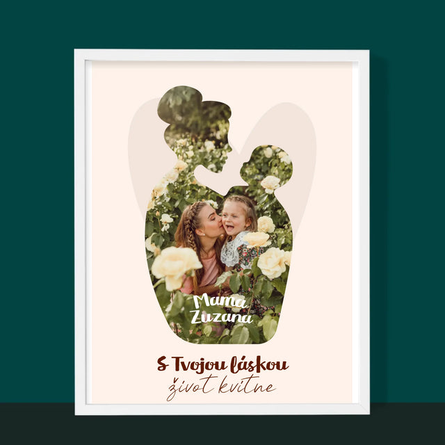 Tvar Z Fotografií: Tvoja Láska - Zarámováná Tlač 30X40 (Vertikálne)
