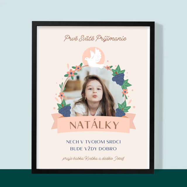 Fotografia A Podpis: Dobro V Srdci Prijímanie - Zarámováná Tlač 30X40 (Vertikálne)