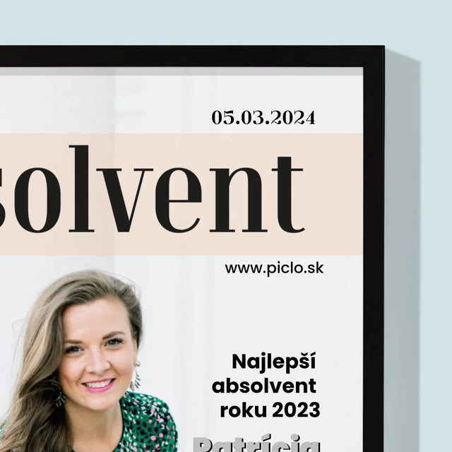 Obálka Časopisu: Absolvent - Zarámováná Tlač 30X40 (Vertikálne)