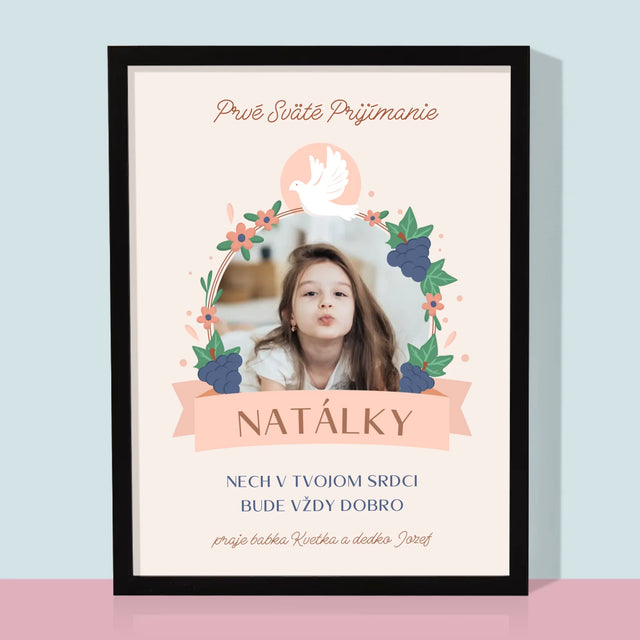 Fotografia A Podpis: Dobro V Srdci Prijímanie - Zarámováná Tlač 30X40 (Vertikálne)