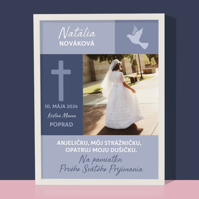 Fotografia A Podpis: Strážny Anjel 1. Sv Príjimanie - Zarámováná Tlač 30X40 (Vertikálne)
