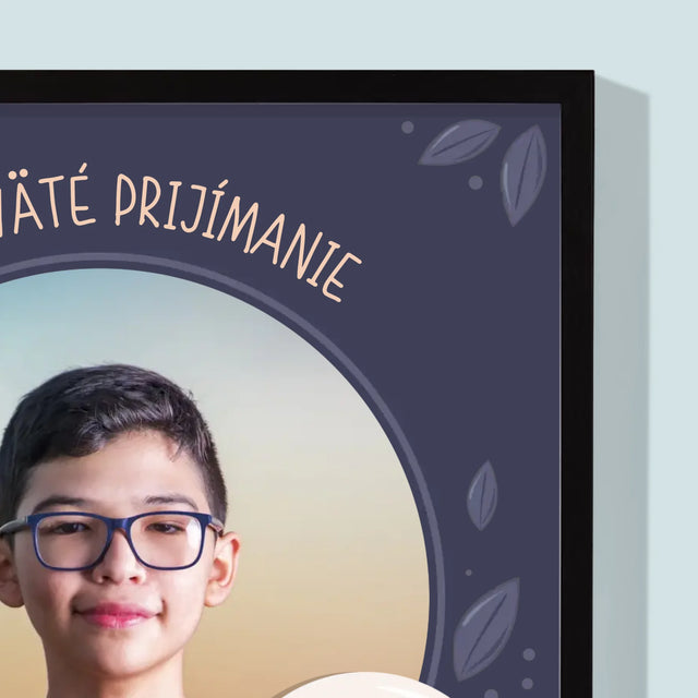 Fotografia A Podpis: Prvé Sväté Prijímanie - Zarámováná Tlač 30X40 (Vertikálne)