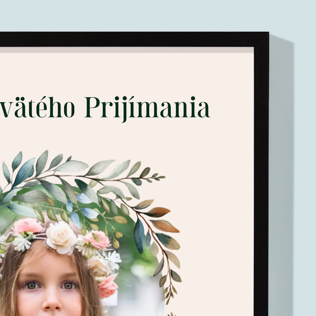 Fotografia A Podpis: V Deň I. Svätého Prijímania - Zarámováná Tlač 30X40 (Vertikálne)