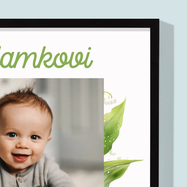 Fotografia A Podpis: Pamiatka Krstu Konvalinky - Zarámováná Tlač 30X40 (Vertikálne)