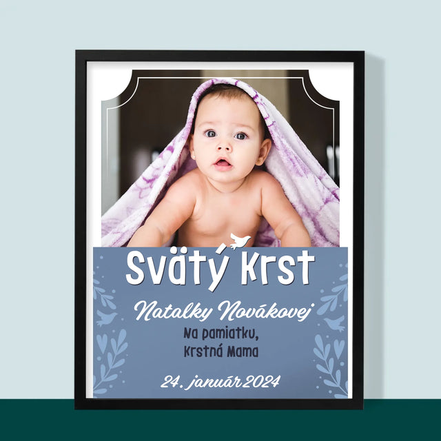 Fotografia A Podpis: Svätý Krst - Zarámováná Tlač 30X40 (Vertikálne)