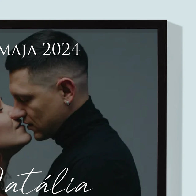 Fotografia A Podpis: Svadobná Fotografia Priania - Zarámováná Tlač 30X40 (Vertikálne)