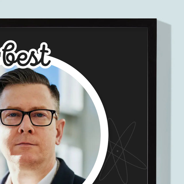 Fotografia A Podpis: Jedinečný Učiteľ - Zarámováná Tlač 30X40 (Vertikálne)