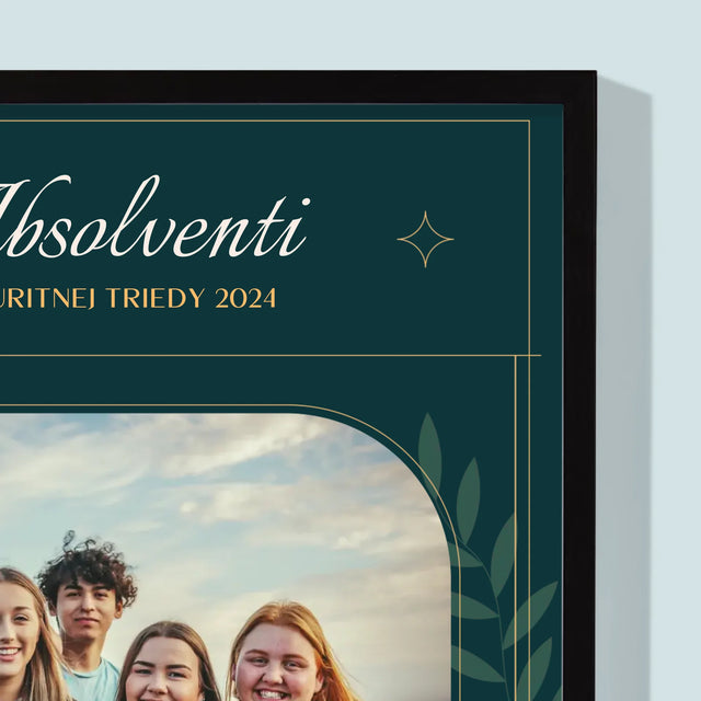 Monogram: Učiteľ Ďakujeme - Zarámováná Tlač 30X40 (Vertikálne)