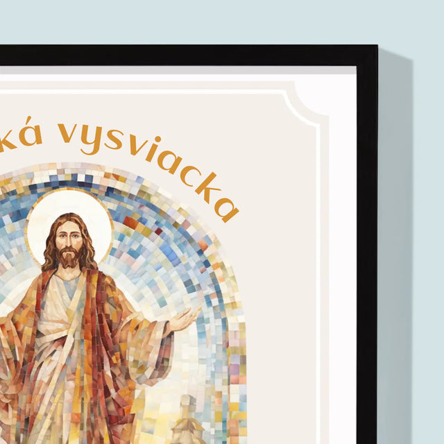 Meno A Podpis: Kňazská Vysviacka - Zarámováná Tlač 30X40 (Vertikálne)