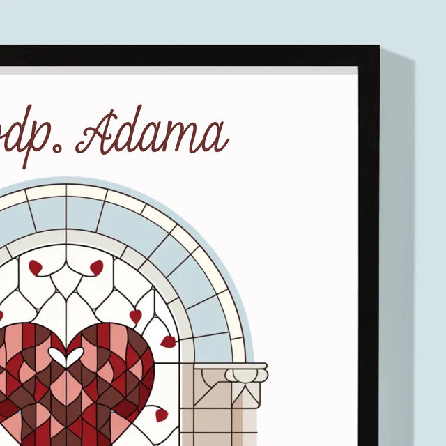 Meno A Podpis: Ďakujeme Za Vaše Modlitby - Zarámováná Tlač 30X40 (Vertikálne)