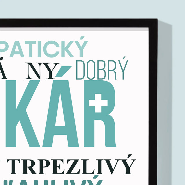 Fotokoláž: Lekár Črty - Zarámováná Tlač 30X40 (Vertikálne)