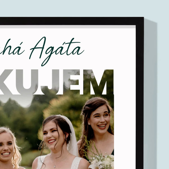 Fotografia A Podpis: Bola Si Najlepšou Svedkyňou - Zarámováná Tlač 30X40 (Vertikálne)