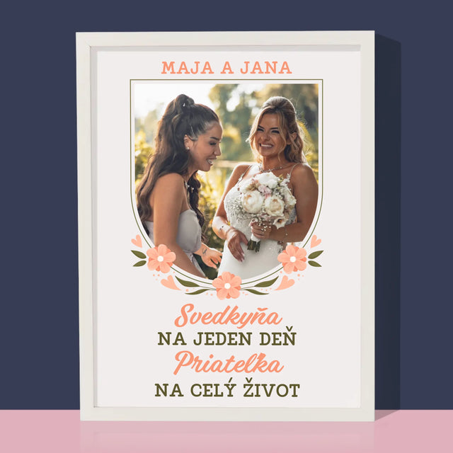 Fotografia A Podpis: Svedkyňa Na Jeden Deň - Zarámováná Tlač 30X40 (Vertikálne)