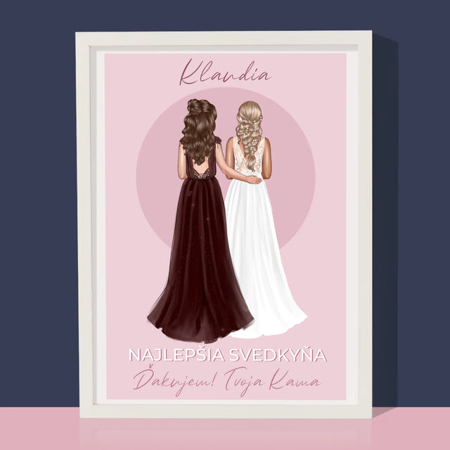 Tvorenie Postavy: Najlepšia Svedkyňa - Zarámováná Tlač 30X40 (Vertikálne)