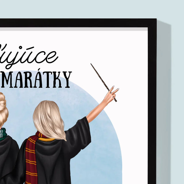 Tvorenie Postavy: Okúzľujúce Kamarátky - Zarámováná Tlač 30X40 (Vertikálne)