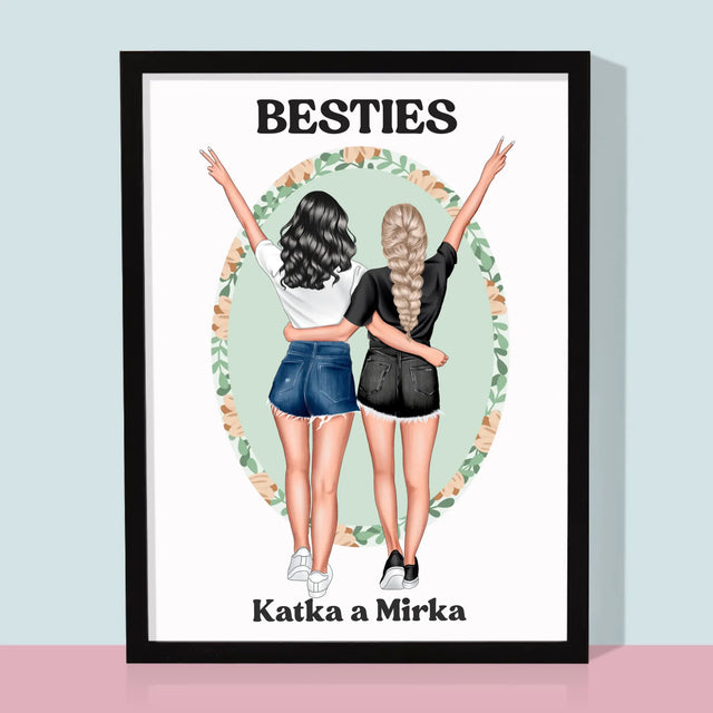 Tvorenie Postavy: Best Friends - Zarámováná Tlač 30X40 (Vertikálne)