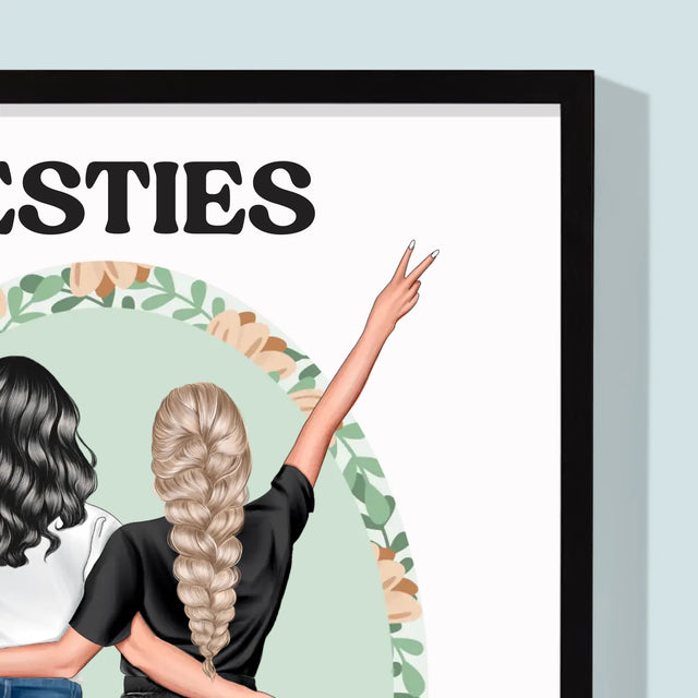 Tvorenie Postavy: Best Friends - Zarámováná Tlač 30X40 (Vertikálne)