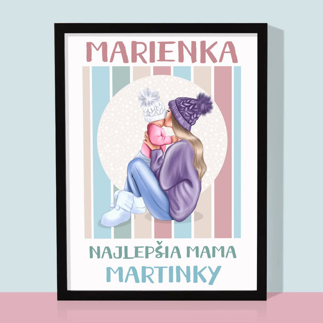 Tvorenie Postavy: Najlepšia Mama - Zarámováná Tlač 30X40 (Vertikálne)