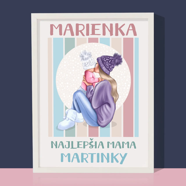 Tvorenie Postavy: Najlepšia Mama - Zarámováná Tlač 30X40 (Vertikálne)