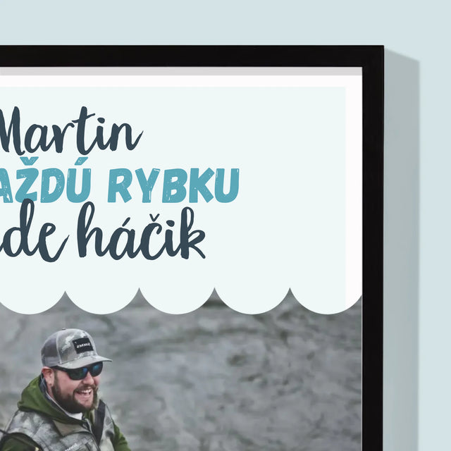 Fotografia A Podpis: Nájde Háčik - Zarámováná Tlač 30X40 (Vertikálne)