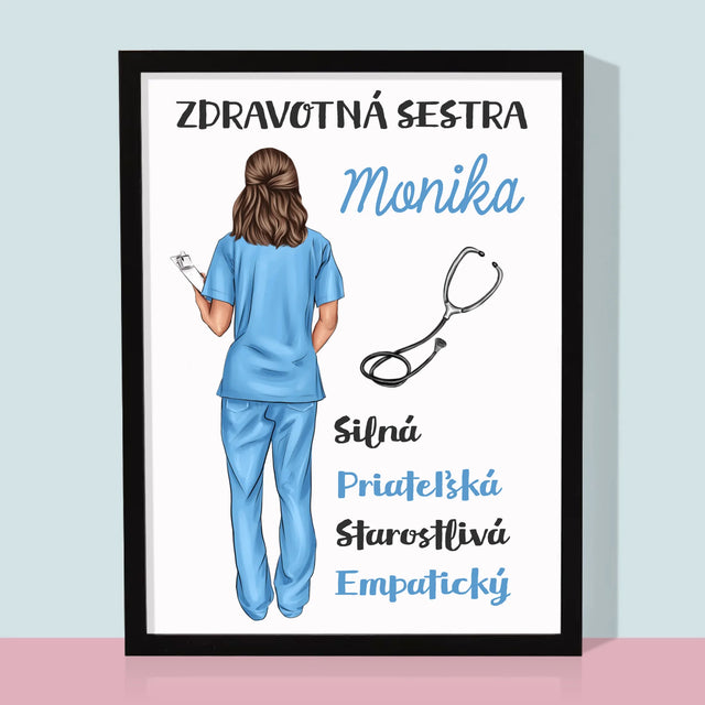 Tvorenie Postavy: Vlastnosti Zdravotnej Sestry - Zarámováná Tlač 30X40 (Vertikálne)