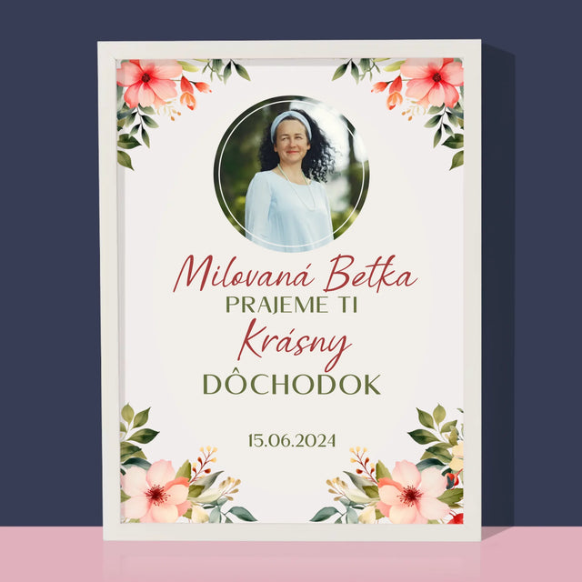 Fotografia A Podpis: Najlepší Dôchodok - Zarámováná Tlač 30X40 (Vertikálne)