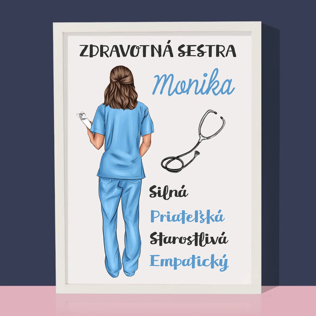 Tvorenie Postavy: Vlastnosti Zdravotnej Sestry - Zarámováná Tlač 30X40 (Vertikálne)