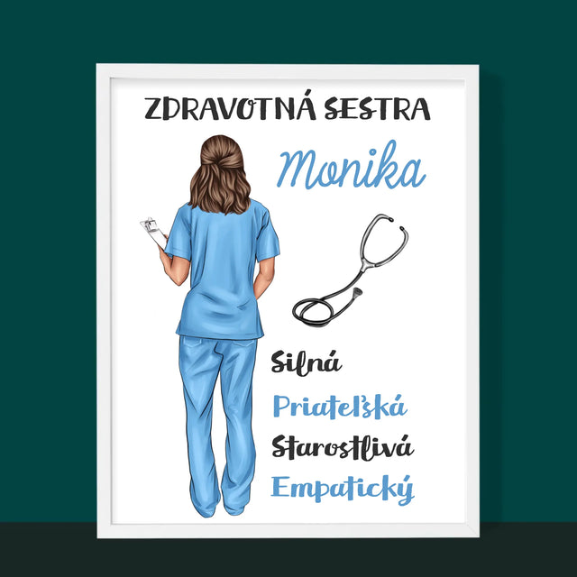 Tvorenie Postavy: Vlastnosti Zdravotnej Sestry - Zarámováná Tlač 30X40 (Vertikálne)