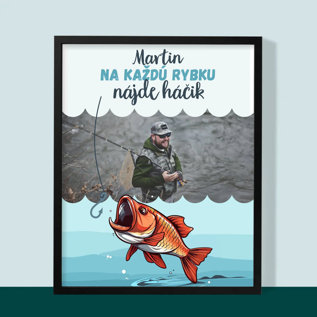 Fotografia A Podpis: Nájde Háčik - Zarámováná Tlač 30X40 (Vertikálne)