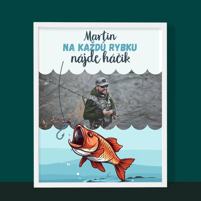 Fotografia A Podpis: Nájde Háčik - Zarámováná Tlač 30X40 (Vertikálne)