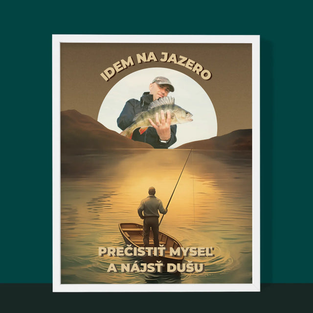 Fotografia A Podpis: Idem Na Jazero - Zarámováná Tlač 30X40 (Vertikálne)