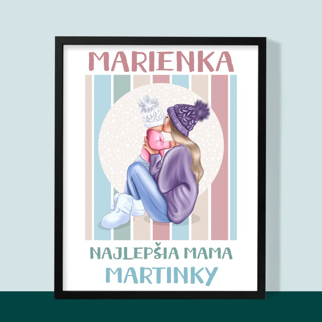Tvorenie Postavy: Najlepšia Mama - Zarámováná Tlač 30X40 (Vertikálne)