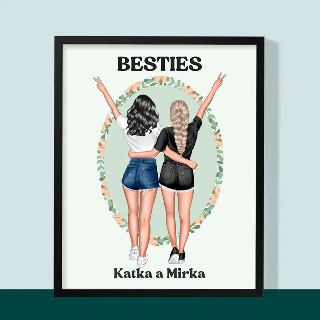 Tvorenie Postavy: Best Friends - Zarámováná Tlač 30X40 (Vertikálne)