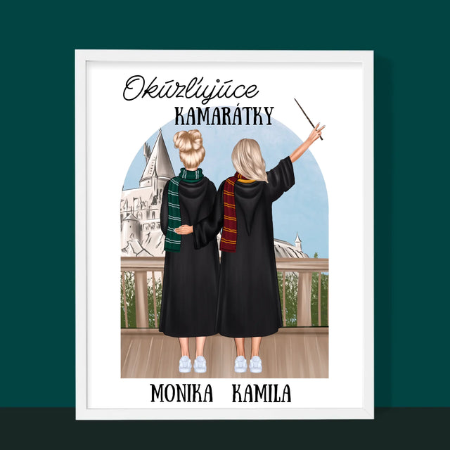 Tvorenie Postavy: Okúzľujúce Kamarátky - Zarámováná Tlač 30X40 (Vertikálne)