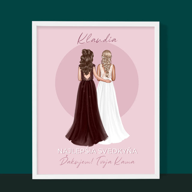 Tvorenie Postavy: Najlepšia Svedkyňa - Zarámováná Tlač 30X40 (Vertikálne)