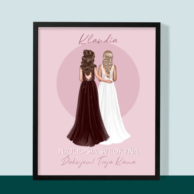 Tvorenie Postavy: Najlepšia Svedkyňa - Zarámováná Tlač 30X40 (Vertikálne)