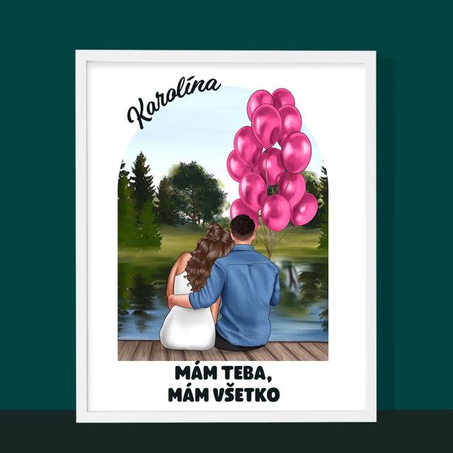 Tvorenie Postavy: Ona A On - Zarámováná Tlač 30X40 (Vertikálne)