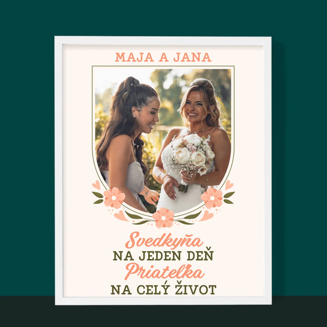 Fotografia A Podpis: Svedkyňa Na Jeden Deň - Zarámováná Tlač 30X40 (Vertikálne)