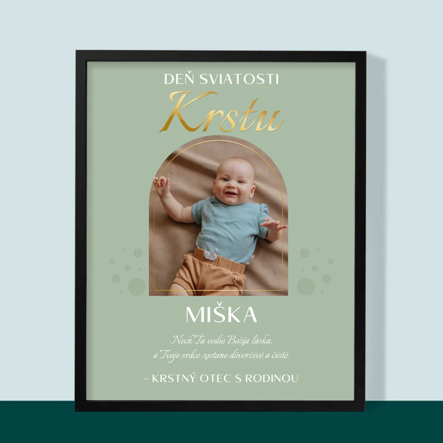 Fotografia A Podpis: Sviatosť Krstu - Zarámováná Tlač 30X40 (Vertikálne)