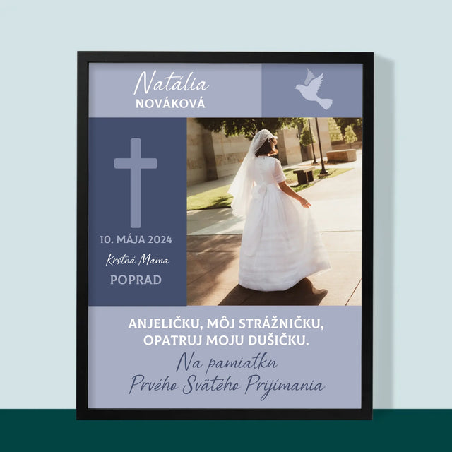 Fotografia A Podpis: Strážny Anjel 1. Sv Príjimanie - Zarámováná Tlač 30X40 (Vertikálne)