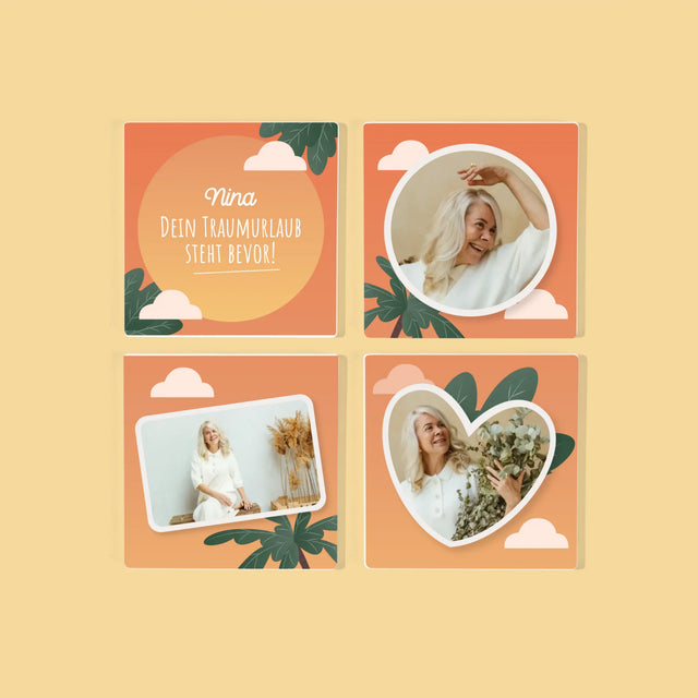 Fotokolaż: Wymarzony Odpoczynek - Podkładki Pod Kubki | DE