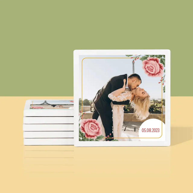 Fotokolaż: Wasza Data - Podkładki Pod Kubki | DE